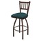 Holland Bar Stool Co 25" Swivel Counter Stool, Bronze Finish, Graph Tidal Seat 81025BZ022 - alternate 1